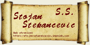 Stojan Stepančević vizit kartica